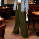 thumbnail image 5 of RKSTN Wide Leg Sweatpants Women Plus Size Baggy High Waist Stretch Athletic Joggers Pants Womens Casual Solid Oversized Loose Elastic Waist Drawstring Running Fitness Straight Leg Workout Sweatpant, 5 of 10