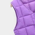 thumbnail image 5 of ATOGUTA Boys Ski Jacket Puffer Vest Lightweight Waterproof Sleeveless Outwear for Boys Girls Purple, Size 2T-8, 5 of 5