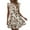 Z18-Khaki, variant on Women Floral Midi Dress Chic Print Dresses Spring Summer Casual Crew Neck Easter Dress Ruffle A-Line Tiered Sundress Long Beach