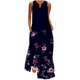 thumbnail image 2 of Ichuanyi liquidación de verano para mujeres ocio suelto en v pable de bolsillo de bolsillo largo estampado de flores vestidos sin mangas ICHUANYI WER2023081604635, 2 of 5