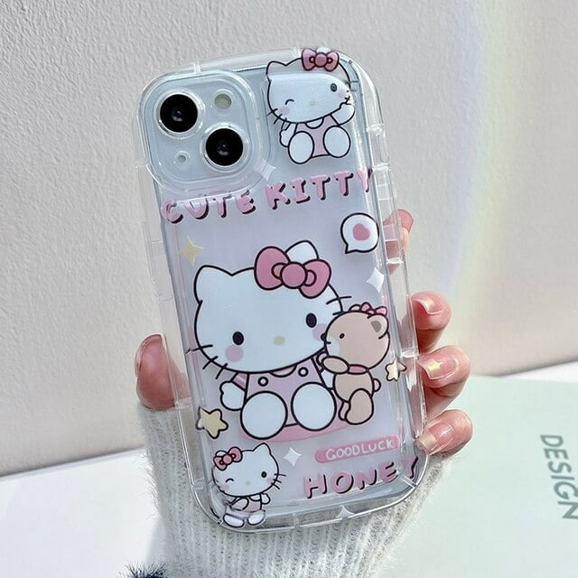 Hello Kitty Kuromi Clear Phone Case For Xiaomi Redmi Note 12 Turbo 11 Pro Plus 11S 9S 10 9 8 Pro Max 10T 9T Cartoon Soft Cover LXY