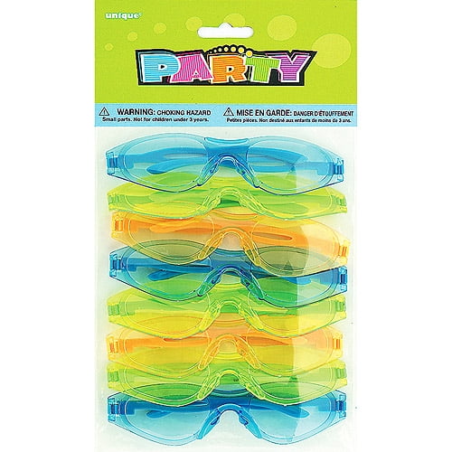 Party Favors 8Pack Cool Kids Glasses, Assorted Colors