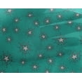 thumbnail image 4 of oneOone Georgette Viscose Turquoise Blue Fabric Star Christmas Fabric For Sewing Printed Craft Fabric By The Yard 42 Inch Wide, 4 of 4