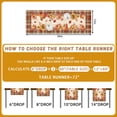 thumbnail image 2 of mubwai Fall Table Runner 36 Inch, Fall Runner for Table, Autumn Pumpkin Plaid Leaves Runners for Home Kitchen Dining Decoration, 2 of 7