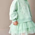 thumbnail image 5 of Mikilon Girl's Sweater Dress Long Sleeve Button Pleated Casual Fall Winter Knit Dresses 5-12Y, 5 of 7