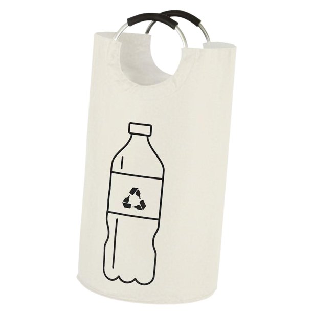 Bolsa de lavandería plegable de 82L, organizador de ropa, tela Oxford, ahorro de espacio para Blanco