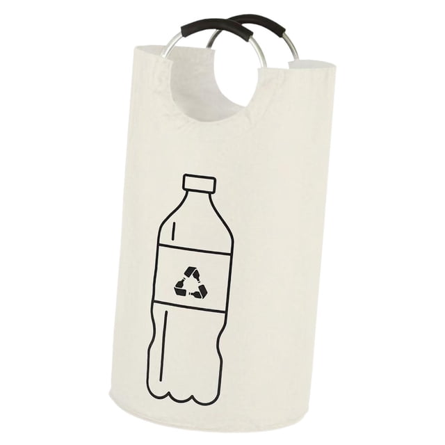Bolsa de lavandería plegable de 82L, organizador de ropa, tela Oxford, ahorro de espacio para Blanco