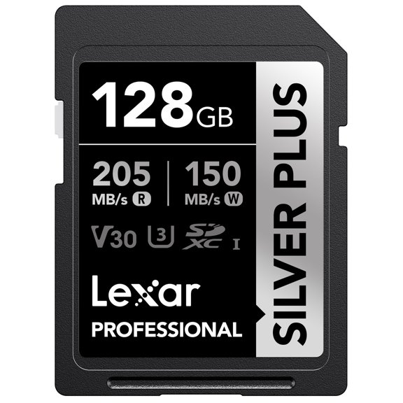 Lexar Professional SILVER PLUS SDXC UHS-I Card (128 GB)