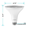 thumbnail image 2 of Luxrite 6-Pack LED PAR38 Flood Light Bulb 2700K Warm White 1250 Lumens 15W Dimmable Wet Rated E26 Base UL Listed, 2 of 7