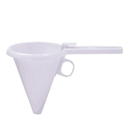 

Flash Sale Yiteos White Adjustable Chocolate Funnel for Baking Tools Kitchen Accessories Easy Operating Funnel Batter Dispenser Portable Non Stick Plastic Handheld Kitchen Funnel Bread Machine