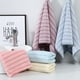 thumbnail image 2 of Uuiauoio Premium Velvet Facial Towel for Face Washing Ultra Absorbent Non Shedding Striped Bath Towel for Adults Hair Drying Shower Body Towel Home Use Quick Dry Soft Face Cloth for Sensitive Skin, 2 of 2