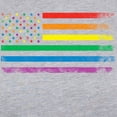 thumbnail image 3 of CafePress - Rainbow American Flag Women's Baseball T Shirt - Womens Baseball Tee, 3 of 4