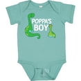 thumbnail image 3 of Inktastic Poppa's Boy Grandson Dinosaur Boys Baby Bodysuit, 3 of 5