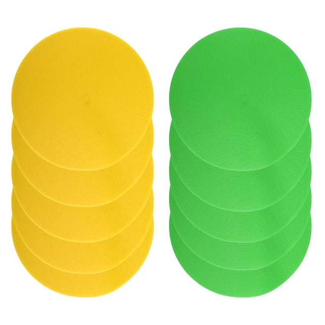 puntos de fútbol, círculos de PVC antideslizantes para ejercicio, ejercicios y entrenamiento, enseñanza escolar (9 pulgadas), Soledad Marcadores de puntos deportivos