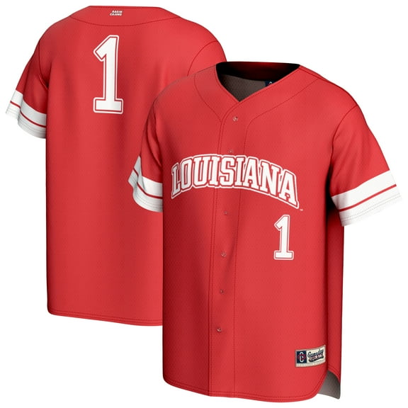 Unisex-GameDay Greats  Cardinal Louisiana Ragin' Cajuns Pick-A-Player Baseball Fashion Jersey