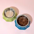 thumbnail image 3 of CSChome Bol pour Animaux Bol Alimentaire en Acier Inoxydable Alimentation Teddy Boisson Séparé Double Alimentation, 3 of 7