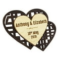 thumbnail image 2 of Personalized Save The Date Wooden Engraved Magnets 50 Rustic Wedding Announcements Idea, 2 of 2