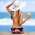 thumbnail image 5 of Starry Sky Flamingo Swimsuit Women Bikini Set with Detachable Sponge and Adjustable Strap, Two-Pack, Beach Pool Vacation., 5 of 6