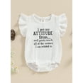 thumbnail image 3 of Musuos Baby Girls and Boys Romper 3 6 12 18 24M Casual Letter Print Round Neck Fly Sleeve Jumpsuit Summer Clothes for Infant, 3 of 8