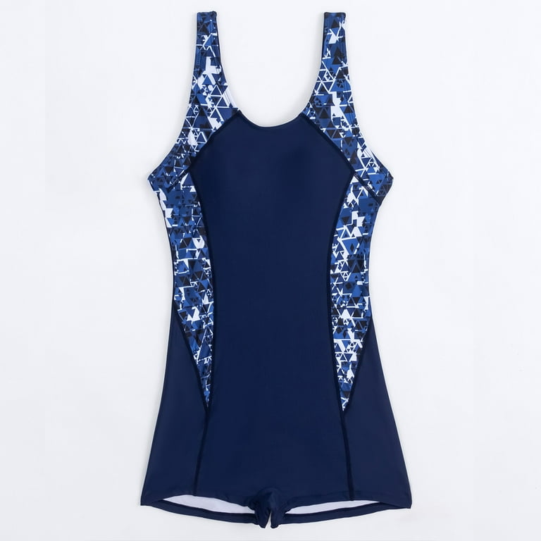 XIAQUJ Womens Athletic Swimsuits Boyleg Racerback Bathing