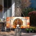 thumbnail image 3 of Happy Thanksgiving Basset Hound Turkey Costume Pumpkins Autumn Leaves Landscape Wood Sign Bassets Dog Breed Lovers Gifts Idea Hanging Wall Home Decor - 130144, 3 of 5