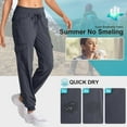 thumbnail image 4 of FEN AI Womens Cargo Joggers Hiking Pants Lightweight Quick Dry Water Resistant Travel Casual Pant for Women with 8 Pockets Gary, 4 of 9