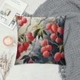 thumbnail image 2 of ONETECH  Chinese Style Pillow Cover Ink Fruit Birds Lychee Tree Lychee Loquat Maple Pomegranate Traditional Chinese Painting Home Decor Throw Pillow Cases for Bedroom Living Room Party, 2 of 5