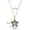 Green, variant on Colorful Oil Necklace Flower Pendant Necklace For Women