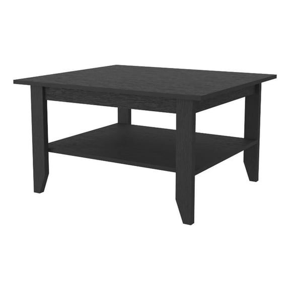 FM FURNITURE Osceola 31.5"W Modern Engineered Wood Coffee Table in Black Wenge