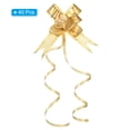 thumbnail image 3 of Uxcell 2.8inch Pull Bows Present Wrapping String Bows Ribbon Gold Thread Style Yellow 40 Pack, 3 of 7