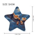 thumbnail image 3 of Star Shape LED Night Light with Auto Sensor Plug in Nightlights for Home Decor Cute Red Panda, 3 of 6