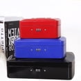 thumbnail image 2 of Caja registradora portátil de metal con cerradura Caja registradora Tanque de ahorros Caja de hierro de almacenamiento Caja de dinero con contraseña Caja de dinero mediana, 2 of 4