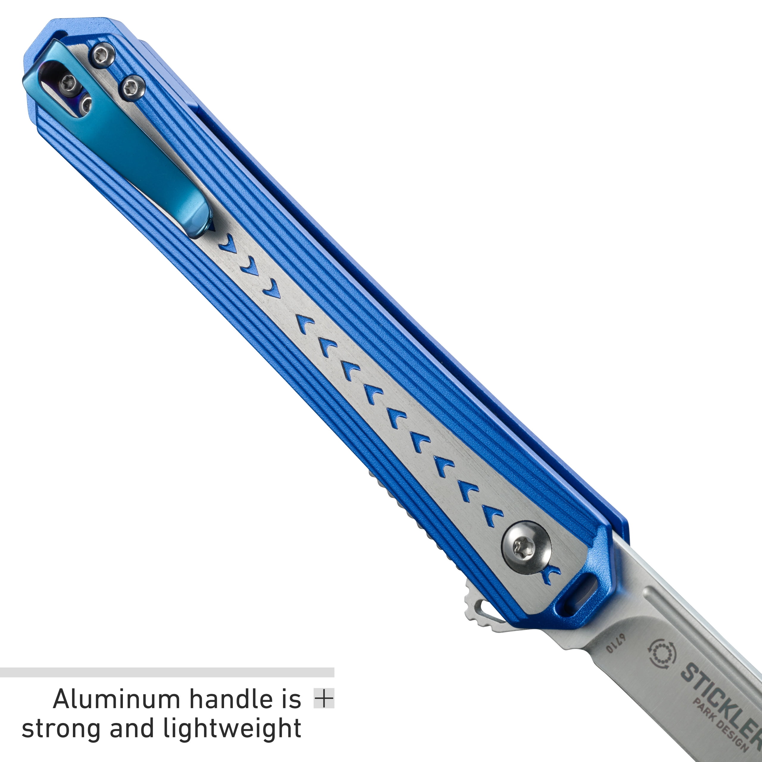 CRKT Stickler Everyday Carry Assisted Folding Knife with Liner Lock: Blade, Aluminum Handle, Pocket Clip, 6710