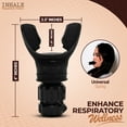 thumbnail image 4 of Inhale Respiratory Trainer for Adults, Asthma Therapy, Adjustable Resistance, Silicone Lung Exercise Device, 4 of 9