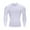 White, variant on Men's Performance Long Sleeve Compression Shirt Athletic Workout Top Thermal Muscle Support Gym Running Shirt