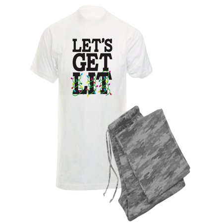 

CafePress - Lets Get Lit - Men s Light Pajamas