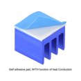 thumbnail image 3 of Uxcell Blue Thermal Sticky Aluminum Heatsink Electronics Cooler  0.28 x 0.28 x 0.24 inch 20 Pcs, 3 of 5