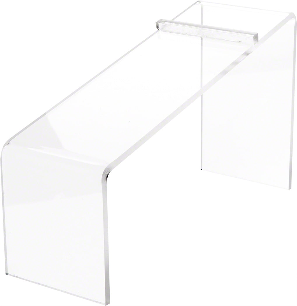 Plymor Clear Acrylic Elevated Heel Shoe Display Riser