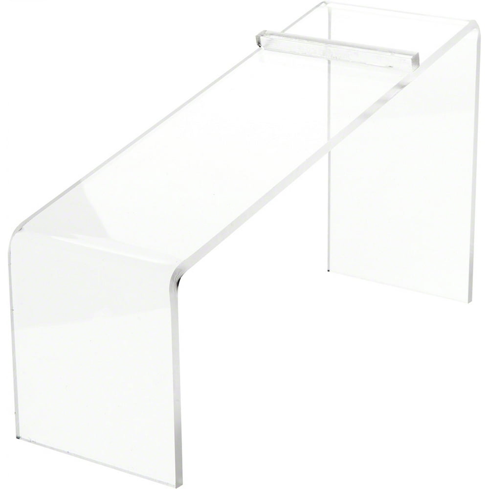Plymor Clear Acrylic Elevated Heel Shoe Display Riser