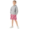 thumbnail image 6 of Pink Heart Dream Pattern Athletic Shorts Breathable with Comfort Fit Drawstring Casual Sweatshorts Large, 6 of 9
