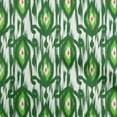 thumbnail image 1 of oneOone Cotton Flex Green Fabric Ikat Quilting Supplies Print Sewing Fabric By The Yard 40 Inch Wide, 1 of 4