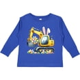 thumbnail image 3 of Inktastic Easter Excavator Bunny Ears Egg Hunt Boys or Girls Long Sleeve Toddler T-Shirt, 3 of 5