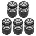 thumbnail image 1 of MLINS 5pcs Paw Print Tire Caps Car Tire Valve Caps Decorative Stem Covers Car Stem Caps, 1 of 6