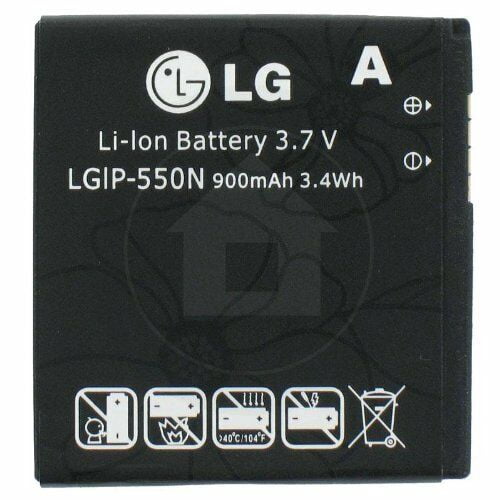 NEW LG LiIon Battery 3.7V LGIP550N 900mAh 3.4Wh SBPL0100001 AAC