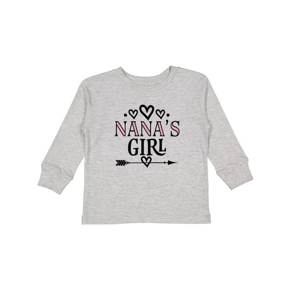 Inktastic Nana Girl Granddaughter Girls Long Sleeve Toddler T-Shirt