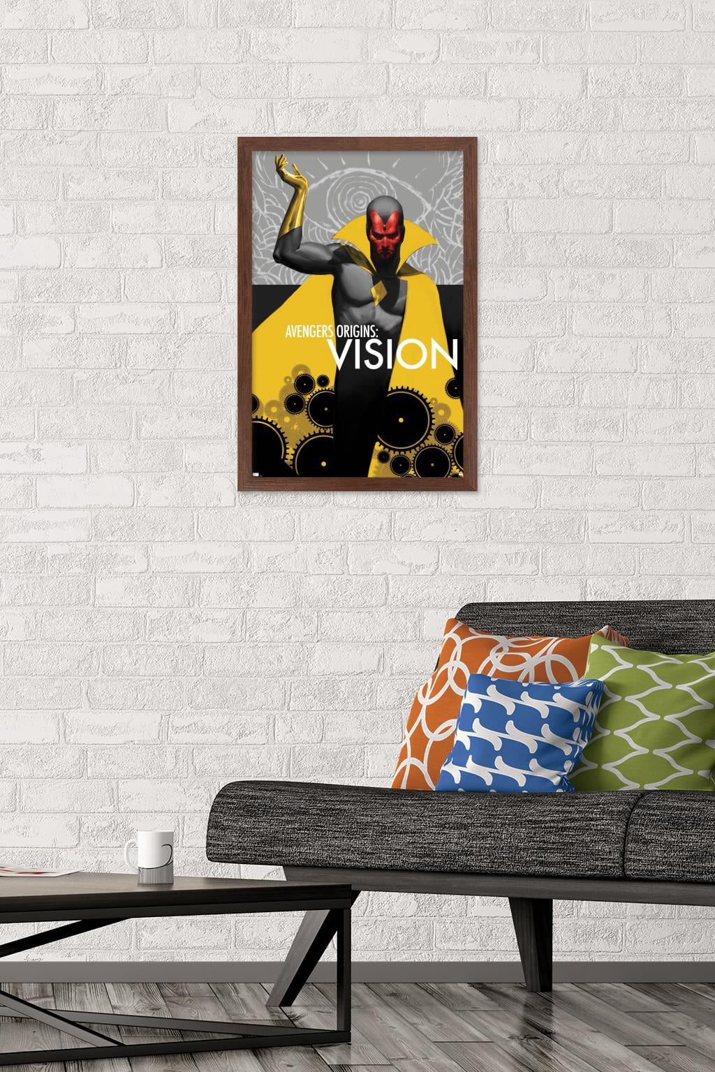 Marvel Comics - Vision - Avengers Origins: Vision #1 Wall Poster, 14.725" x 22.375", Framed