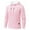 Pink, variant on Weilanxin Mens Hooded Sweatshirt Casual Long Sleeve Drawstring Waffle Knit Pullover Hoodies Black M