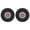 Silver, variant on YAHHU 1/10 RC Tire 2.2 Inch Durable Rubber Alloy RC Car Wheel with Metal Wheel Hub RC Spare Upgrade Parts Accessory for Crawler Vehicles, Silver Color, 5.1 inches / 130 mm Diameter 2 Pack[cite: 1]