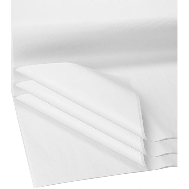 | Gift Wrap Tissue Paper | Size: 15x20 | Acid Free (White, 100 Sheets)