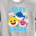 thumbnail image 3 of Baby Shark Family Doo Doo Doo - Toddler And Youth Crewneck Fleece Sweatshirt, 3 of 6